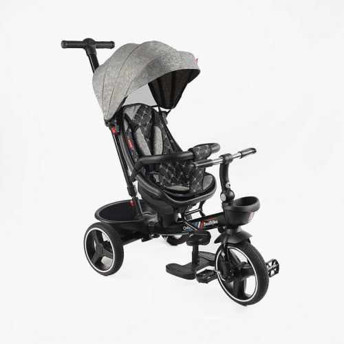 Велосипед 6390 BestTrike Oscar (1) ПОВОРОТНЕ СИДІННЯ, КЕРМО СКЛАДАЄТЬСЯ, КОЛЕСА З ПРОГУМОВАНИМ PU, КОШИК, ТЕЛЕСКОПІЧНА РУЧКА  мініатюра фото 1