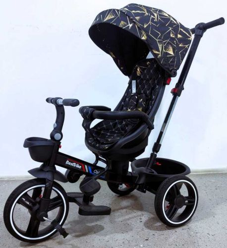 Велосипед 6390 BestTrike Oscar (1) ПОВОРОТНЕ СИДІННЯ, КЕРМО СКЛАДАЄТЬСЯ, КОЛЕСА З ПРОГУМОВАНИМ PU, КОШИК, ТЕЛЕСКОПІЧНА РУЧКА  мініатюра фото 1