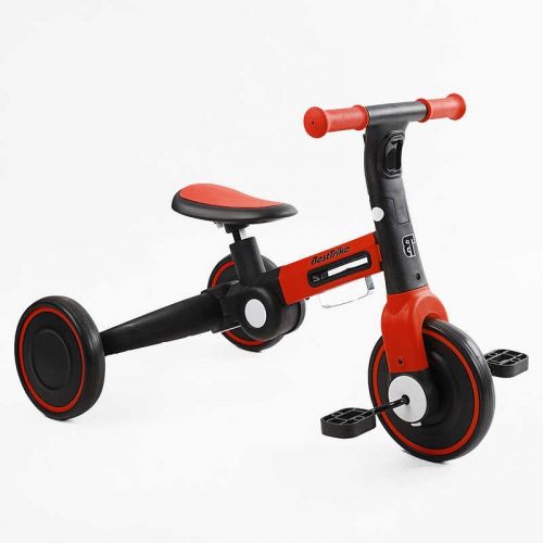 Велосипед 3-х колесный BS-45459 Best Trike (1) колеса EVA переднее 8'', заднее 6'', нейлоновая рама, трансформируется в велобег, подсветка, в коробке  мініатюра фото 1
