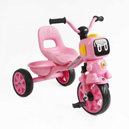 Велосипед 3-х колесный BS-60413 Best Trike (1) колеса EVA переднее 10”, заднее 8”, стальная рама, УКР.  ВЗУЧИВАНИЕ, корзина, в коробке  мініатюра фото 1
