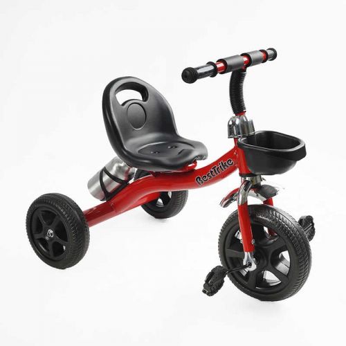 Велосипед 3-х колісний "Best Trike" (сталева рама, колеса EVA, переднє d=10’’, заднє d=8’’, кошик, пляшечка, в коробці)  мініатюра фото 1