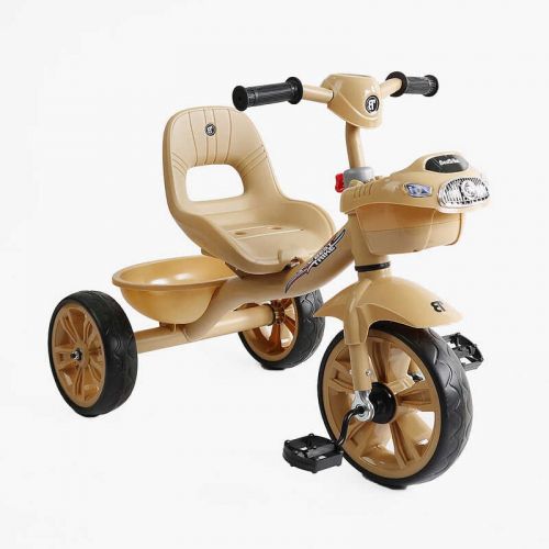 Велосипед 3-х колесный BS-60530 Best Trike (1) колеса EVA переднее 10”, заднее 8”, стальная рама, УКР.  ВЗУЧИВАНИЕ, корзина, в коробке  мініатюра фото 1