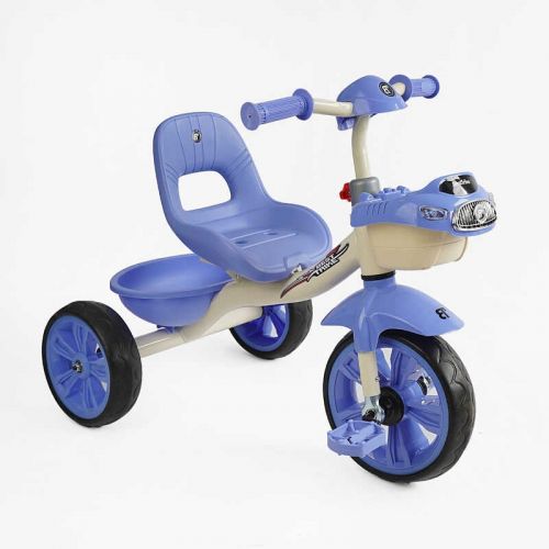 Велосипед 3-х колесный BS-60811 Best Trike (1) колеса EVA переднее 10”, заднее 8”, стальная рама, УКР.  ВЗУЧИВАНИЕ, корзина, в коробке  мініатюра фото 1