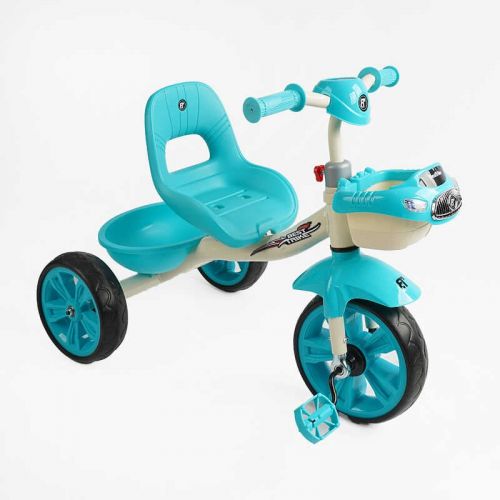 Велосипед 3-х колесный BS-60985 Best Trike (1) колеса EVA переднее 10”, заднее 8”, стальная рама, УКР.  ВЗУЧИВАНИЕ, корзина, в коробке  мініатюра фото 1