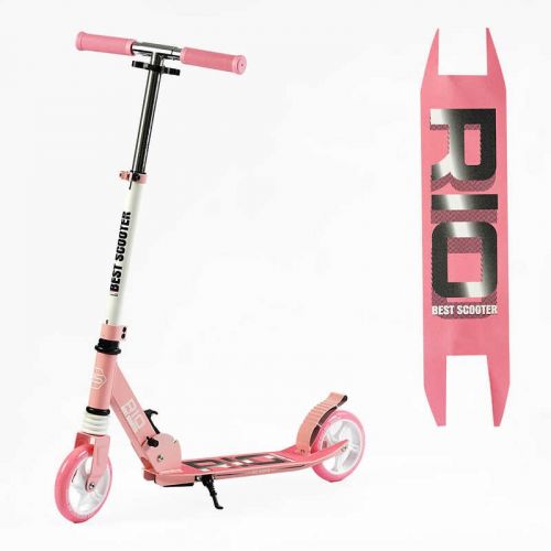 Самокат двухколесный Best Scooter R - 23617 (4) колеса PU 145мм, передний амортизатор, алюминиевый тормоз, в коробке  мініатюра фото 1