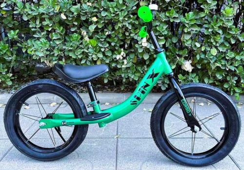 Велобіг CORSO Spin-X PX-415-63 (1) сталева рама, колесо 14, надувні колеса, підніжка, підставка для ніг, дзвіночок  мініатюра фото 1