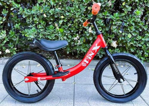 Велобіг CORSO Spin-X PX-280-14 (1) сталева рама, колесо 14, надувні колеса, підніжка, підставка для ніг, дзвіночок  мініатюра фото 1