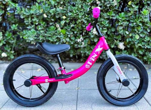 Велобіг CORSO Spin-X PX-211-74 (1) сталева рама, колесо 14, надувні колеса, підніжка, підставка для ніг, дзвіночок  мініатюра фото 1