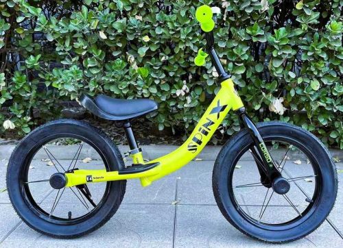 Велобіг CORSO Spin-X PX-605-82 (1) сталева рама, колесо 14, надувні колеса, підніжка, підставка для ніг, дзвіночок  мініатюра фото 1