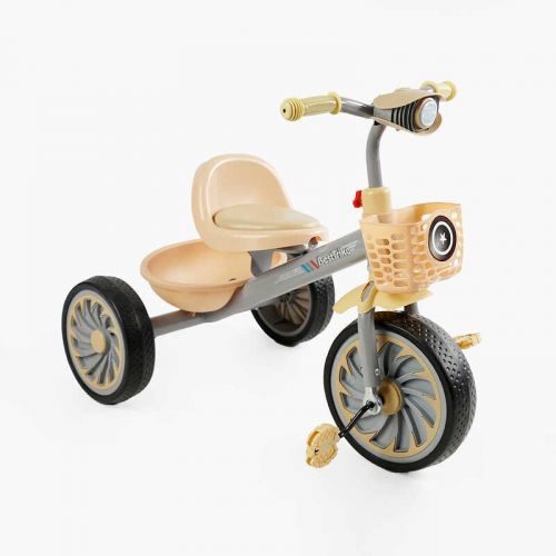 Велосипед 3-х колісний BS-35761 Best Trike (1) колеса EVA переднє 12’’, заднє 10’’, сталева рама, УКР.  ОЗВУЧУВАННЯ, світло, 2 кошики, в коробці  мініатюра фото 1