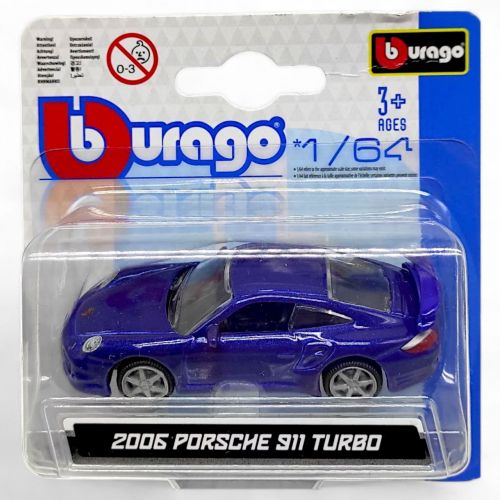Машинка металева (колекційна) "Porsche 911 "Turbo", синій  мініатюра фото 1