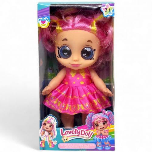 Лялька "Lovely Doll", 22 см, підсвічування, весела пісенька (рожева) мініатюра фото 1 Лялька "Lovely Doll", 22 см, підсвічування, весела пісенька (рожева) мініатюра фото 1