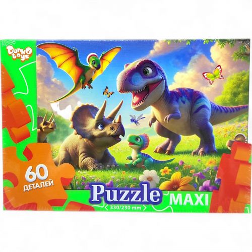 MAXI PUZZLE 60 "ДИНОЗАВРИ" мініатюра фото 1 MAXI PUZZLE 60 "ДИНОЗАВРИ" мініатюра фото 1