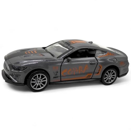 Машина металева "Автопром.  Ford mustang: COBRA", сіра  мініатюра фото 1