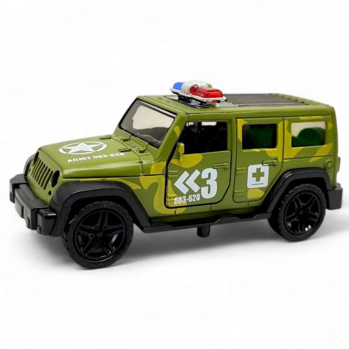 Машинка металева "АВТОПРОМ. JEEP" (військова) мініатюра фото 1 Машинка металева "АВТОПРОМ. JEEP" (військова) мініатюра фото 1