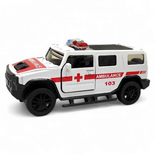 Машинка металева "АВТОПРОМ. HUMMER AMBULANCE" (БІЛА) мініатюра фото 1 Машинка металева "АВТОПРОМ. HUMMER AMBULANCE" (БІЛА) мініатюра фото 1