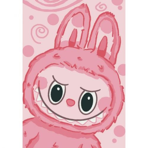 Картина за номерами "Pink Labubu" 28x40 см мініатюра фото 1 Картина за номерами "Pink Labubu" 28x40 см мініатюра фото 1