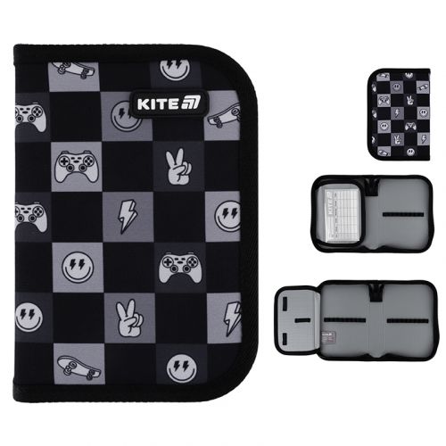 Пенал Kite 1 від. , 1 відв. , без наповнення 621 Game On мініатюра фото 1 Пенал Kite 1 від. , 1 відв. , без наповнення 621 Game On мініатюра фото 1