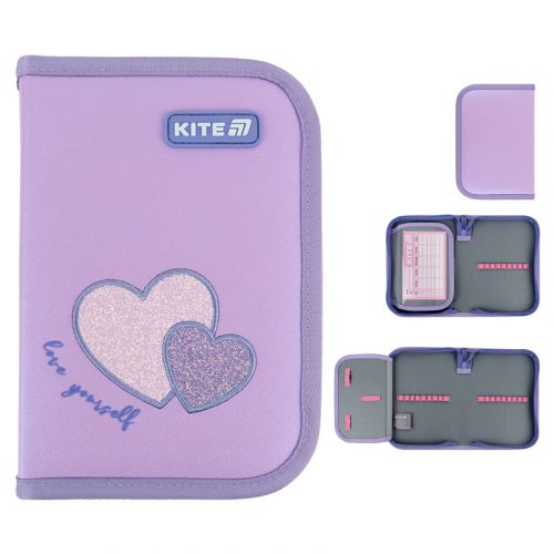 Пенал Kite 1 від. , 1 відв. , без наповнення 621 Sweetheart мініатюра фото 1 Пенал Kite 1 від. , 1 відв. , без наповнення 621 Sweetheart мініатюра фото 1