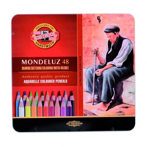 Олівці кол. аквар. Mondeluz, мет. кор. , 48 шт. мініатюра фото 1 Олівці кол. аквар. Mondeluz, мет. кор. , 48 шт. мініатюра фото 1
