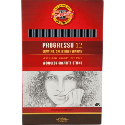 Олівець бездеревний Progresso, 4B  мініатюра фото 1