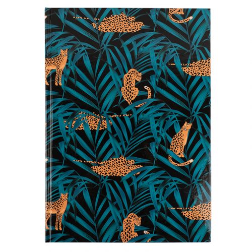 Книга записна А4, 96арк. , кліт. , Leopard, темно синя мініатюра фото 1 Книга записна А4, 96арк. , кліт. , Leopard, темно синя мініатюра фото 1