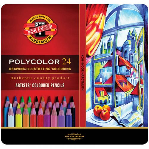 Олівці кольор. художні POLYCOLOR, 24 кол. , мет. уп. мініатюра фото 1 Олівці кольор. художні POLYCOLOR, 24 кол. , мет. уп. мініатюра фото 1