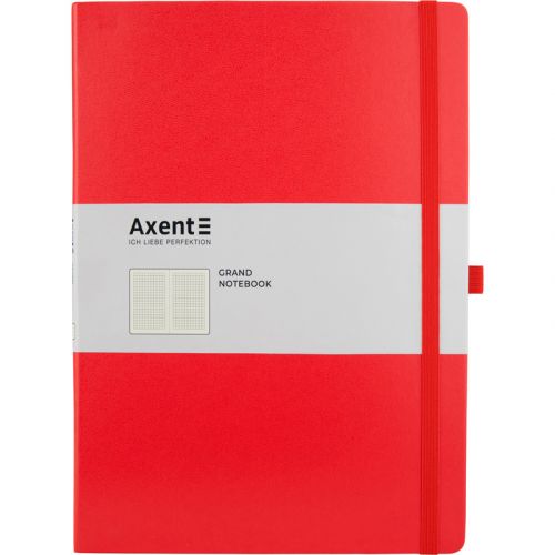 Книга записна Partner Grand, 210*295, 100 арк, кліт, червона мініатюра фото 1 Книга записна Partner Grand, 210*295, 100 арк, кліт, червона мініатюра фото 1