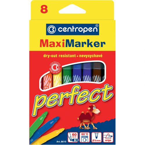 Фломастери 8610 Perfect Maxi, набір 8 шт.  мініатюра фото 1