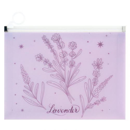 Папка на блискавці zip-lock А5+ Lavender-2  мініатюра фото 1