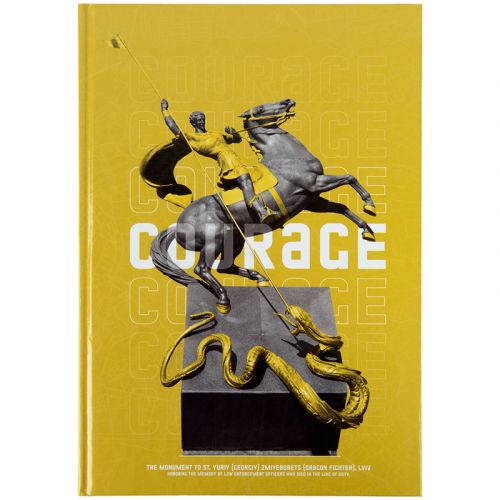 Книга записна А4 Courage, 96арк. , кліт. , жовта мініатюра фото 1 Книга записна А4 Courage, 96арк. , кліт. , жовта мініатюра фото 1