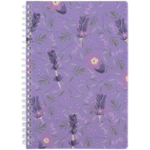 Блокнот на спіралі пласт. обкл. , А5, 80 арк. , кл. , Lavender 2 мініатюра фото 1 Блокнот на спіралі пласт. обкл. , А5, 80 арк. , кл. , Lavender 2 мініатюра фото 1