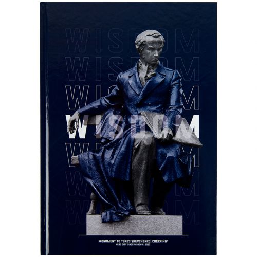 Книга записна А4 Wisdom, 96арк. , кліт. , темно синя мініатюра фото 1 Книга записна А4 Wisdom, 96арк. , кліт. , темно синя мініатюра фото 1