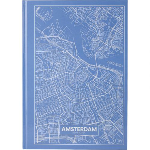 Книга записна А4 Maps Amsterdam, 96арк. , кліт. , блакитний мініатюра фото 1 Книга записна А4 Maps Amsterdam, 96арк. , кліт. , блакитний мініатюра фото 1