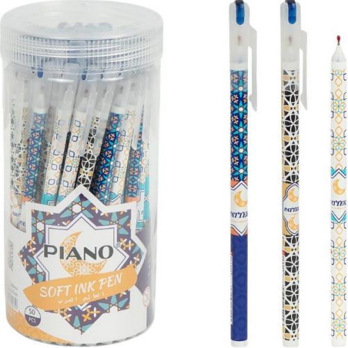 Ручка масляна PIANO у тубусі, синя мініатюра фото 1 Ручка масляна PIANO у тубусі, синя мініатюра фото 1