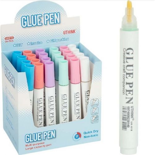 Клей-ручка "Glue Pen" кольорова мініатюра фото 1 Клей-ручка "Glue Pen" кольорова мініатюра фото 1