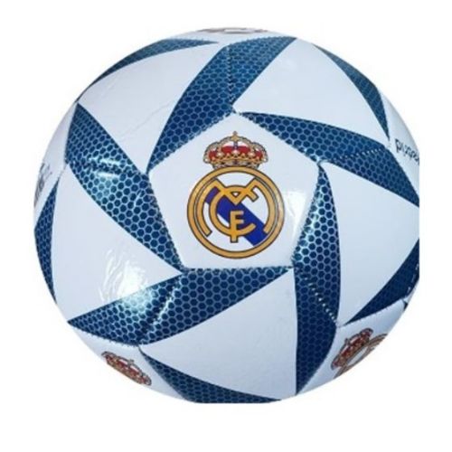 Уцінка.  Мʼяч футбольний REAL Madrid Реал Мадрид №5, PU 420 грам, 32 панелі, Пакістан, сітка+голка в комплекті Здувається  мініатюра фото 1