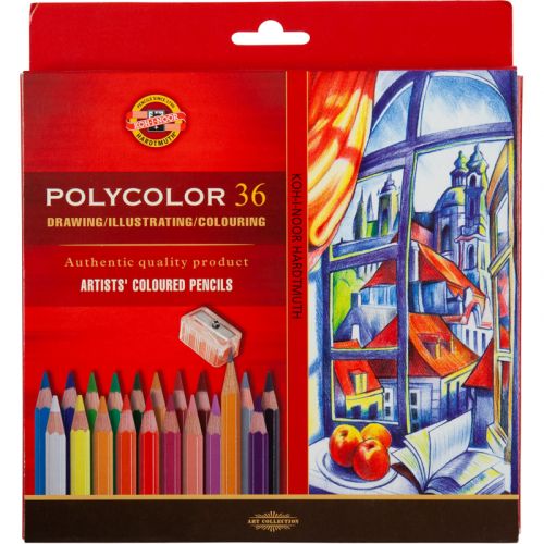 Олівці кольор. художні POLYCOLOR, 36 кол. , карт. уп. мініатюра фото 1 Олівці кольор. художні POLYCOLOR, 36 кол. , карт. уп. мініатюра фото 1
