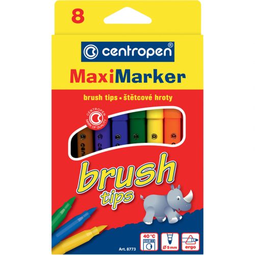 Фломастери 8773 Brush, набір 8 шт.  мініатюра фото 1