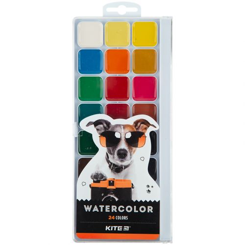 Фарби акварельні, 24 кол.  Kite Dogs  мініатюра фото 1