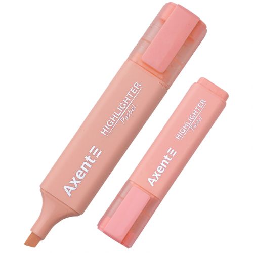 Маркер Highlighter 2537-A, 1-5 мм клиноп.  пастель рожевий  мініатюра фото 1