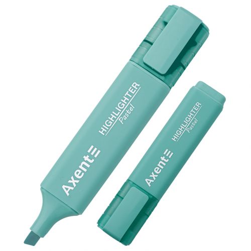 Маркер Highlighter 2537-A, 1-5 мм клиноп.  пастель бірюзовий  мініатюра фото 1