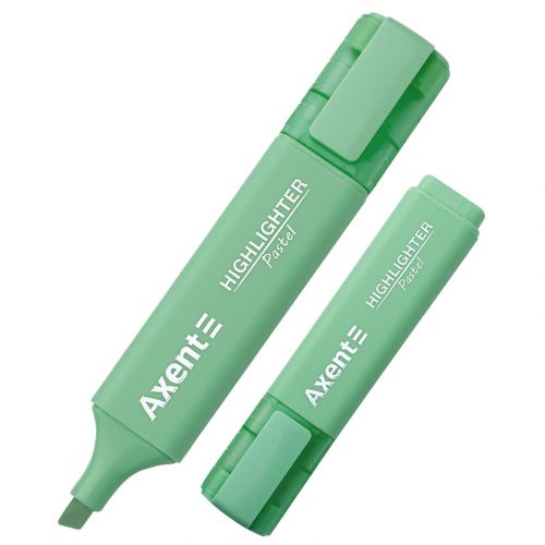 Маркер Highlighter 2537-A, 1-5 мм клиноп.  пастель м'ятний  мініатюра фото 1
