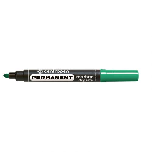 Маркер Permanent Dry Safe 8510 2,5 мм круглий зел.  мініатюра фото 1
