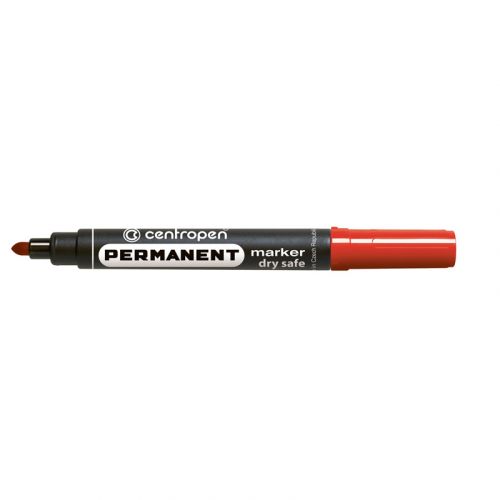 Маркер Permanent Dry Safe 8510 2,5 мм круглий черв  мініатюра фото 1