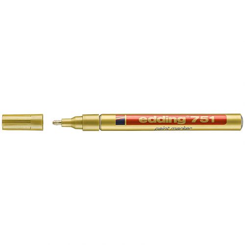Маркер Paint e-751 1-2 мм круглий золотий  мініатюра фото 1