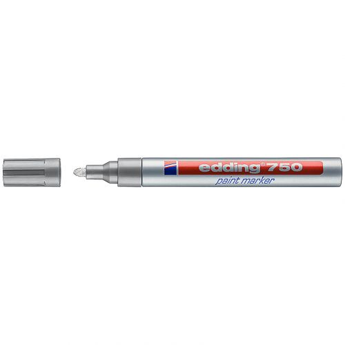 Маркер Paint e-750 2-4 мм круглий срібний  мініатюра фото 1