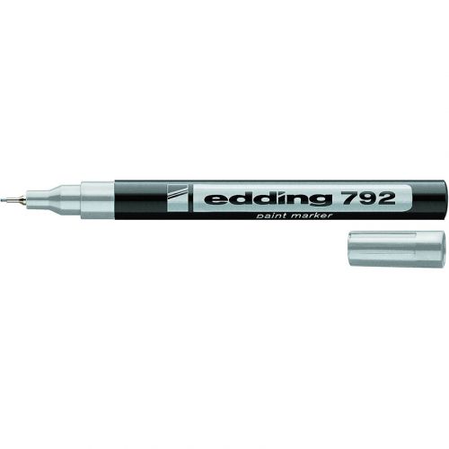 Маркер Paint e-792 0,8 мм тонкий срібний мініатюра фото 1 Маркер Paint e-792 0,8 мм тонкий срібний мініатюра фото 1