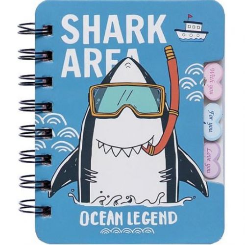 Блокнот Shark на спіралі, лінія 50ар. (Вид 4) мініатюра фото 1 Блокнот Shark на спіралі, лінія 50ар. (Вид 4) мініатюра фото 1