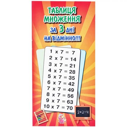 Вивчення таблиці множення (у) мініатюра фото 1 Вивчення таблиці множення (у) мініатюра фото 1